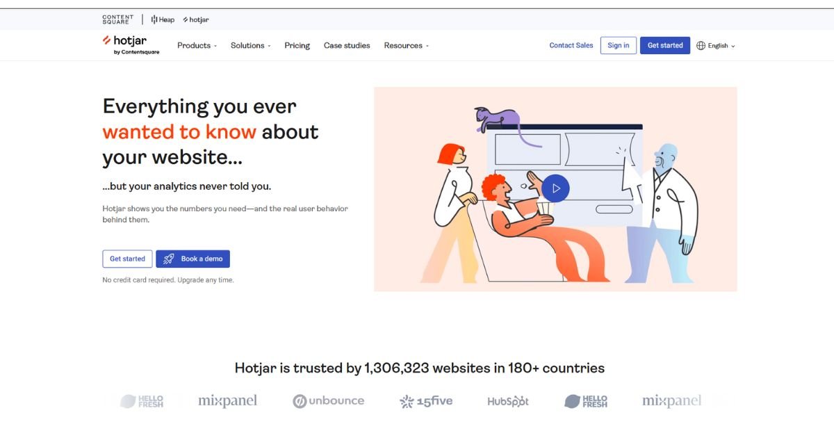 hotjar website banner