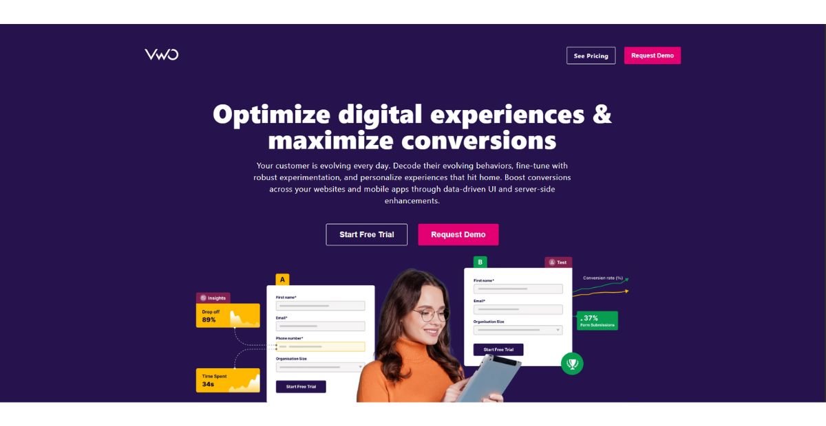 vwo website banner